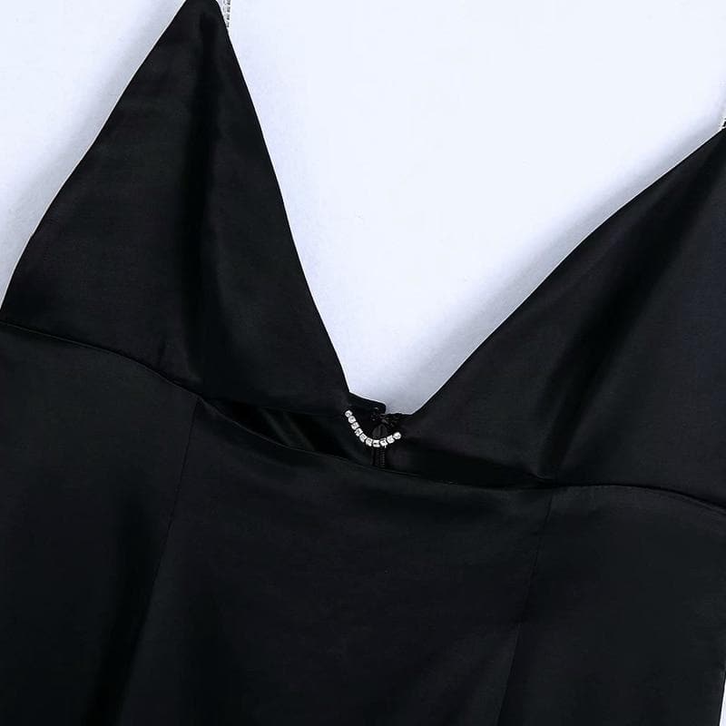 Boho Chic Clothing DIAMOND SPAGHETTI STRAP MIDI DRESS