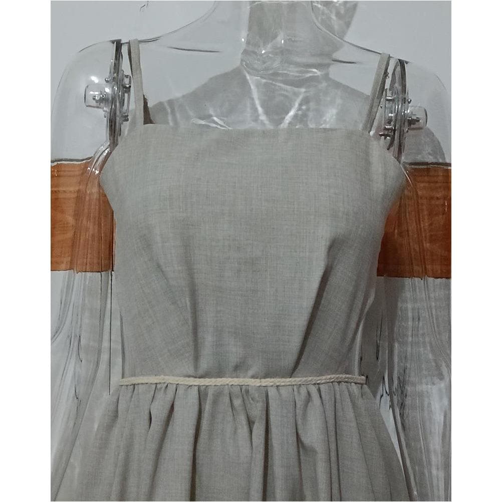 Boho Chic Clothing Casual SPAGHETTI STRAP BACKLESS MIDI DRESS