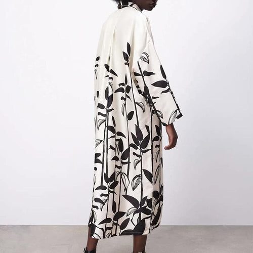 Boho Chic Clothing BAGGY LONG SLEEVE LOOSE MIDI DRESS Casual