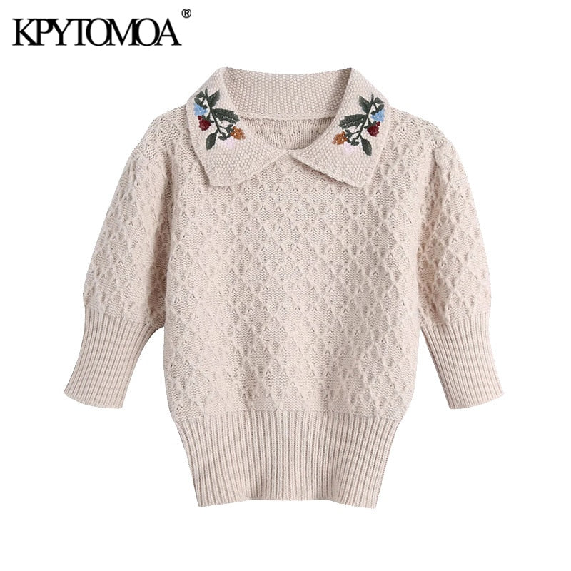 Boho Chic Clothing SHORT SLEEVE KNITTED SWEATER