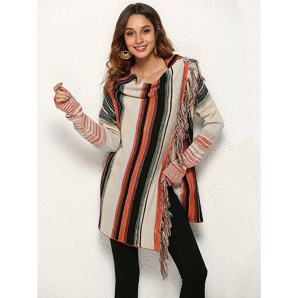 Boho Chic Clothing Fringe Vintage Sweater Cardigan